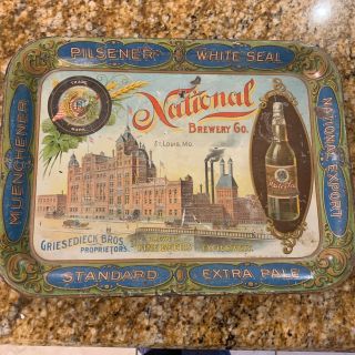 National Brewery Co.  St Louis Mo.  Factory Scene Tray