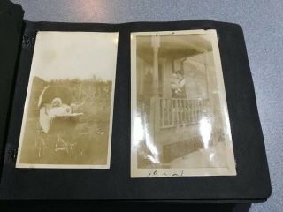 Vintage B&W Family Photo Album W/55 Pictures most of little kids 1928 - 1929 3