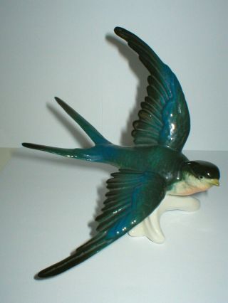 Vintage Karl Ens Volkstedt Bird Figure Swallow Figurine 7530