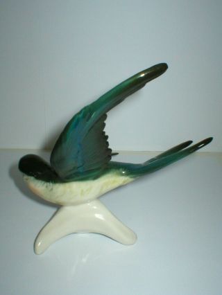 Vintage Karl Ens Volkstedt Bird Figure Swallow Figurine 7530 2