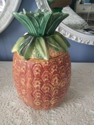 Vintage Mccoy Pineapple Cookie Jar 1950 