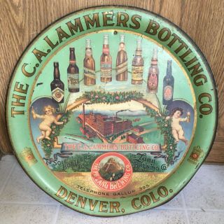 Zang Brewing Lammers Bottling Denver Colorado Advertising Tray