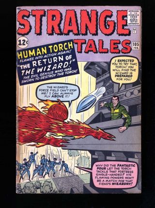 Strange Tales 105 Fn - 5.  5 Marvel Comics Nick Fury Doctor Strange Torch