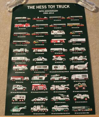 Hess Toy Truck Poster 1964 - 2014 50th Anniversary
