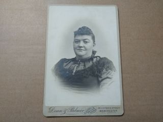 Cabinet Card Photograph Of A Lady By Dean & Palmer Of Manchester