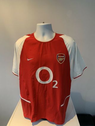 Arsenal Vintage 2002/04 Home Shirt Medium Adults