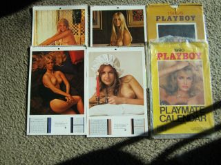 Vintage Playboy Calendars 1966,  1969,  1970,  1971,  1973,  1990,  1992,  1994,  2001