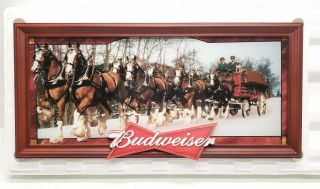 The Budweiser Clydesdales Bradford Exchange Lighted Bar Sign 2010 Limited