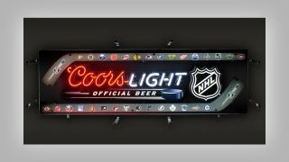 Coors Light Nhl Hockey Stick Neon Sign