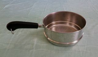 Revere Ware Stainless Steel 7 " Steamer Pan Insert For 2 Or 3 Qt Usa