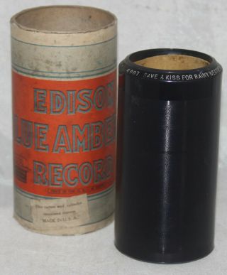 Edison Ba Jazz Cylinder Record 4907 Save A Kiss For A Rainy Day Green Bros.  Orch