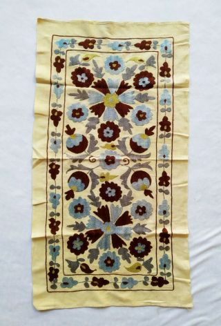Uzbek Hand Embroidery Vintage Gift Wall Decor Suzani Was $195.  00