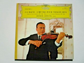 Henryk Szeryng - Bach - Violin Sonata & Partita N°2 - Stereo Lp Dgg Tulip