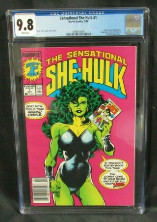 Sensational She - Hulk 1 (1989) Marvel Comics Key 1st Issue Hot Cgc 9.  8 H463