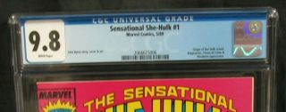 Sensational She - Hulk 1 (1989) Marvel Comics Key 1st Issue Hot CGC 9.  8 H463 2