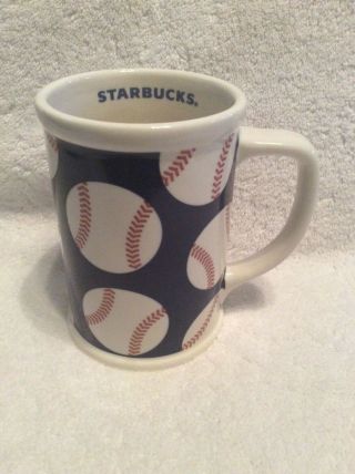Starbucks 2007 Large Vintage Baseball Mug - Red White & Blue