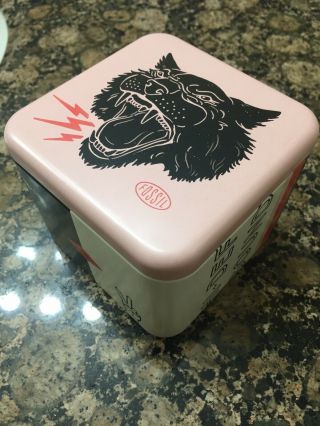 Fossil Watch Tin Box “empty” Let Good Times Roll Theme”tiger Roar”collectible