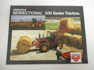 Versatile Bidirectional 200 Series Tractors Sales Brochures