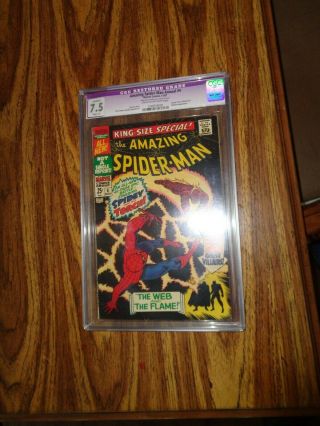 Spider - Man Annual 4 Marvel Comics 11/67 Cgc Graded 7.  5
