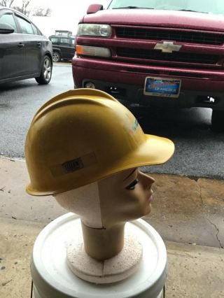 Vintage Bullard 302 Hard Boiled Hard Hat Yellow Freight Trucking