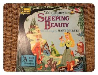 Disneyland Records : The Story Of Sleeping Beauty Story Book & Lp Record 1958