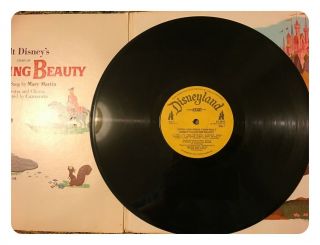 Disneyland Records : The Story of Sleeping Beauty Story Book & LP Record 1958 3