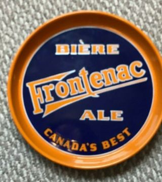 Frontenac Biere And Ale 12 Inch Beer Tray.  Porcelain Canada Canadian