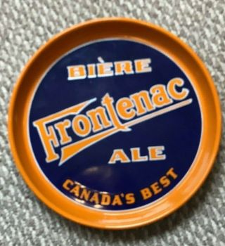 Frontenac Biere and Ale 12 Inch Beer Tray.  Porcelain Canada Canadian 2