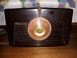 Vintage Rca Victor Golden Throat Bakelite Tube Radio 8 - X - 541