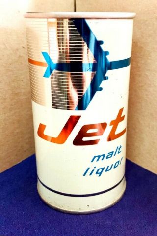 Jet Malt Liquor Zip Top Beer Can,  Westminster Brewing,  Chicago,  Il Usbc 83 - 21