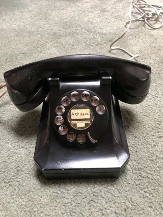 Stromberg Carlson 1243w Black Rotary Phone 1940 