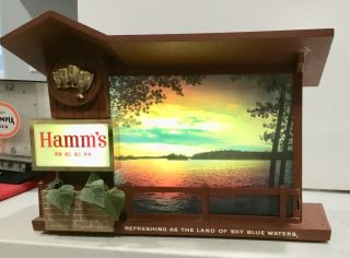 Hamm’s Beer 1960’s Motion Light - Up Sign; From Dawn To Dusk