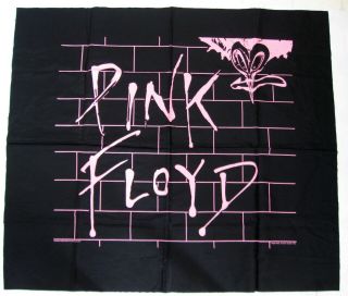 Vintage Pink Floyd // The Wall Silk Banner From 1985