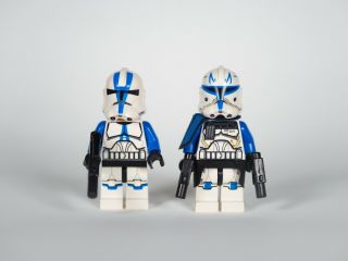 Lego Star Wars Clone Captain Rex 75012 & 501st Clone Trooper 75002 Minifigures