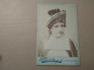 Cabinet Card Photograph Of A Lady By Whyte - Collings Ltd Of London