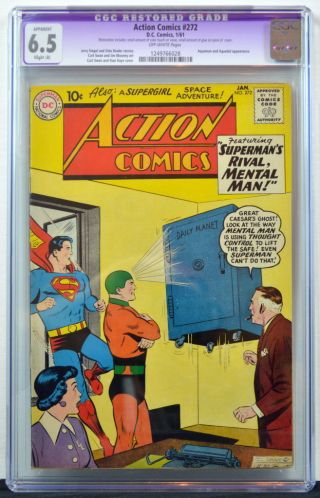 Action Comics 272 Cgc 6.  5 Superman 1961 Aquaman & Aqualad App
