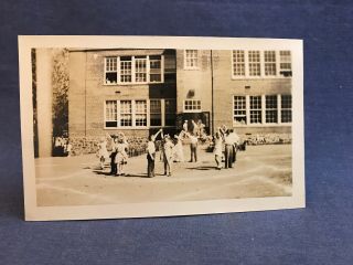 1946 Vintage Photo Woodlawn Elementary School Swiss May Dance Students Wwii Rare