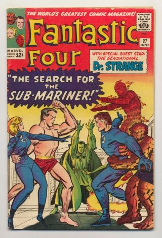 Fantastic Four 27 (1964) Very Good,  (4.  5) Stan Lee Jack Kirby Dr.  Strange