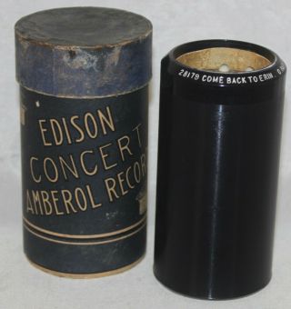 Edison Ba Concert Cylinder Record 28178 Come Back To Erin Orvile Harrold Obl