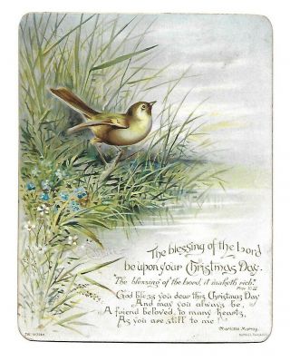 Victorian Christmas Postcard Raphael Tuck & Sons,  Mizpah Series 120