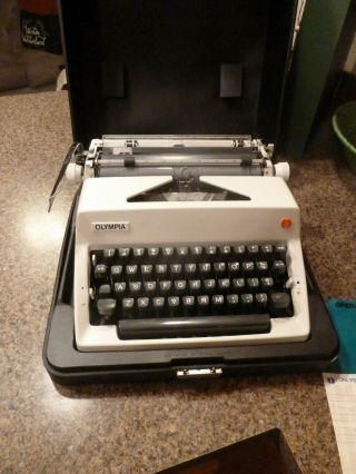Vintage Olympia Deluxe Typewriter West Germany