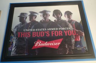 Budweiser Air Force,  Marines,  Army,  Navy,  Coast Guard,  Military,  Mirror Sign