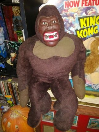 Vintage 1976 Mego King Kong 15 " Plush Doll Toy Gorilla Horror Sci - Fi