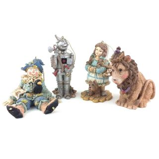 The Wizard Of Oz Christmas 4 Ornament Set Smithsonian Institution Dorothy Lion,