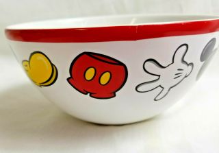 Disney Mickey Mouse Ceramic Soup Salad Cereal Bowl Whimsical Hidden Design 3