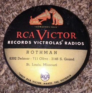 Vintage Rca Victor Record Brush Cleaner Duster Nipper Dog Victrola St Louis Mo