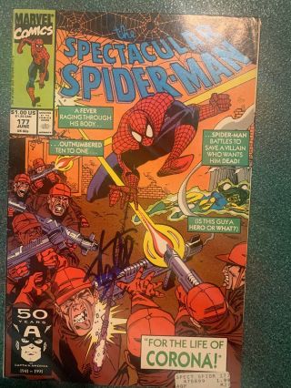 Marvel Spectacular Spider - Man 177 Stan Lee Signed Autograph