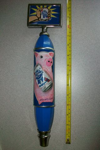 Pabst Blue Ribbon Pbr Art Series Pig Beer Tap Handle