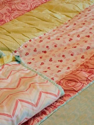 Vintage Beddy Bedding Zip Up Twin Comforter Safe & Warm Multi - Color Wimsigncal