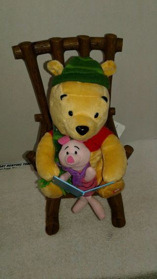 Disney Winnie The Pooh Piglet Rocking Chair Animated Twas Night Before Christmas